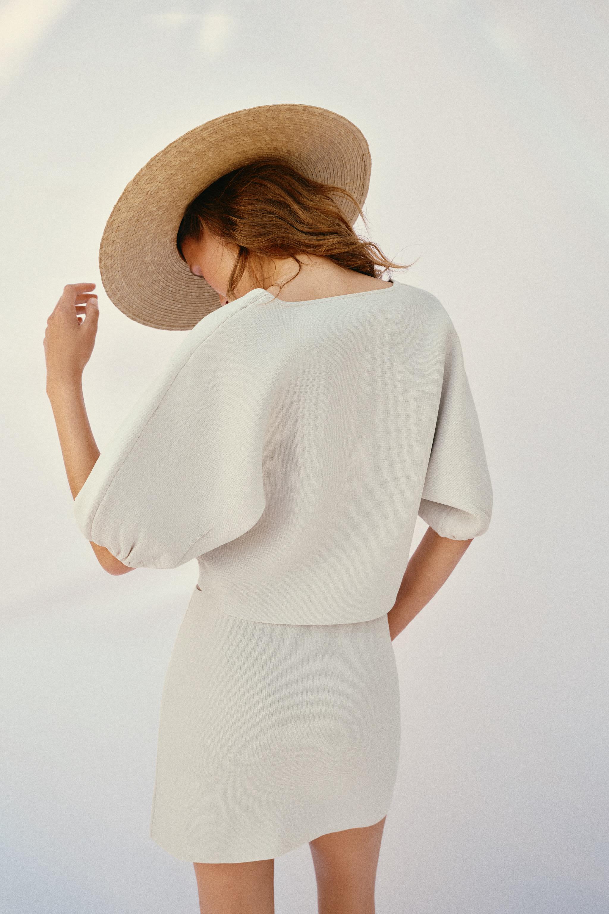 PUFF SLEEVE KNIT CARDIGAN