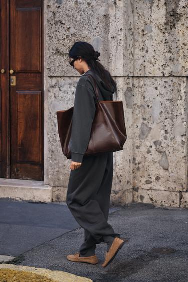 HOODIE WITH POCKETS - Charcoal by Zara
