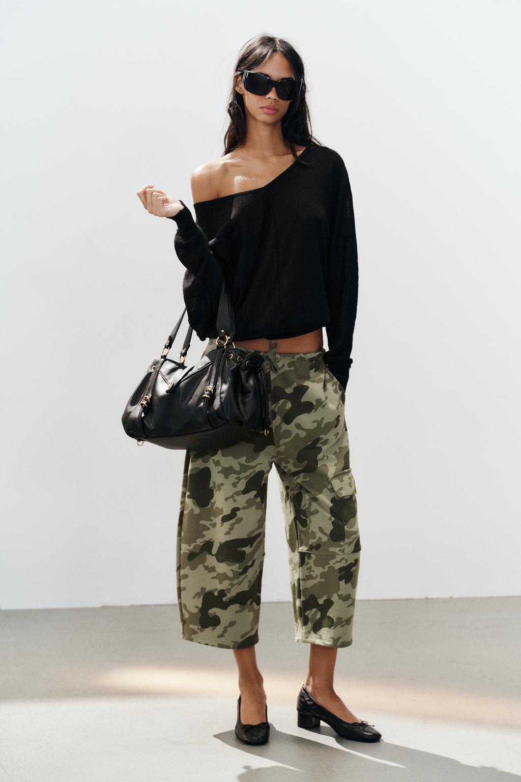 PRINTED POCKET TROUSERS