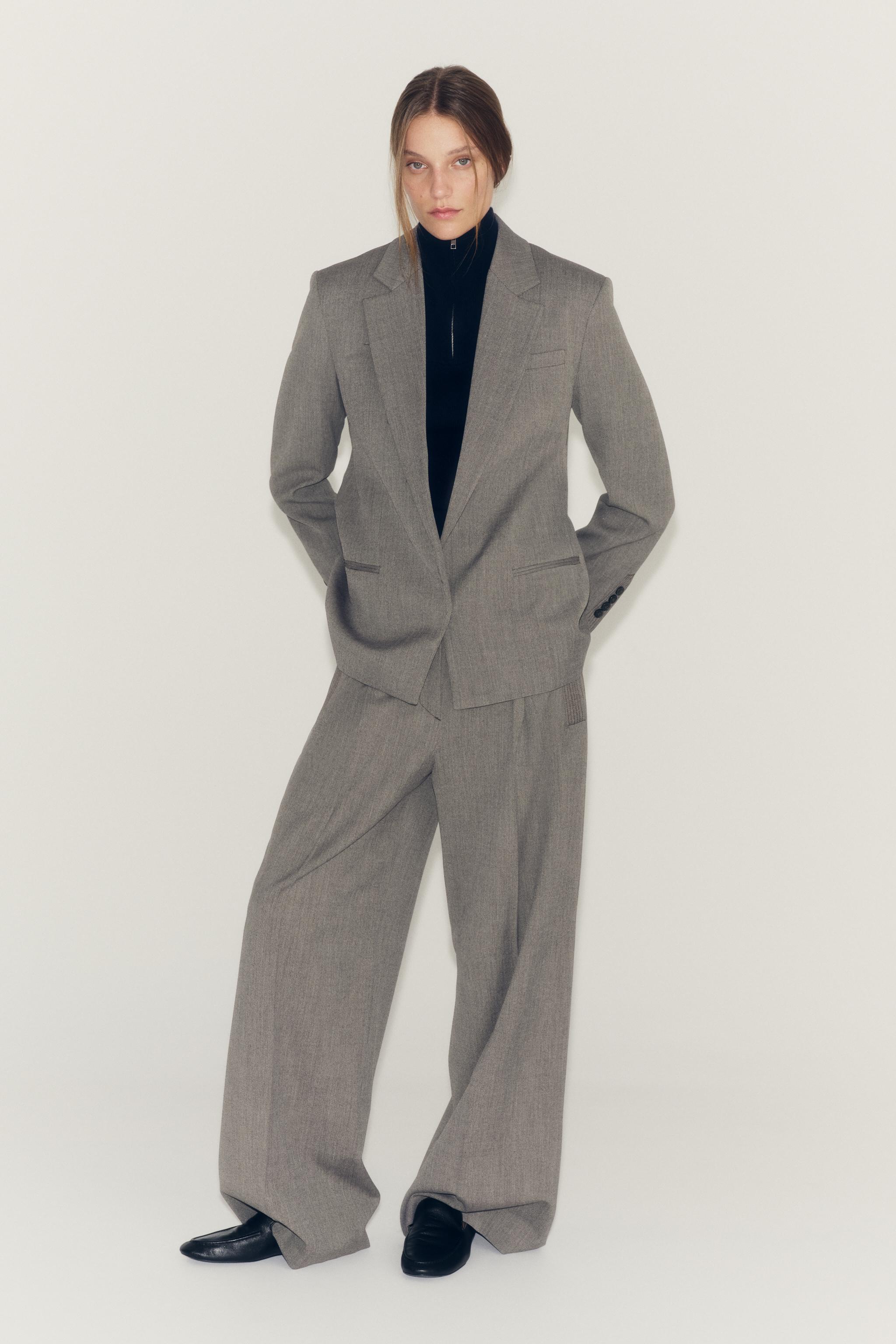 Женские брюки Zara ZW COLLECTION DARTED POCKET PANTS