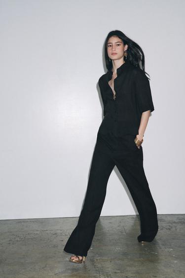HEMD MIT RAMIE ZW COLLECTION - Schwarz von Zara - Bild 0