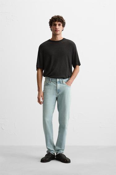 SLIM FIT JEANS - Light blue by Zara
