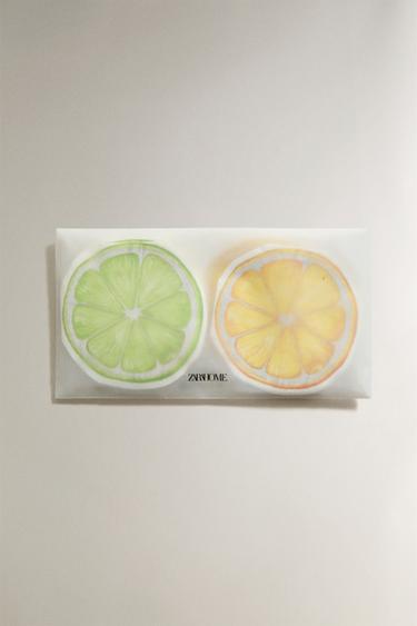 LOT DE 30 SERVIETTES EN PAPIER CITRON VERT ET CITRON - Jaune de Zara - Image 3