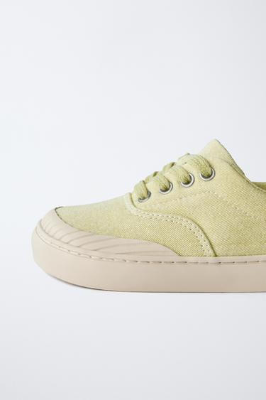 COTTON PLIMSOLLS - Yellow by Zara - Image 3