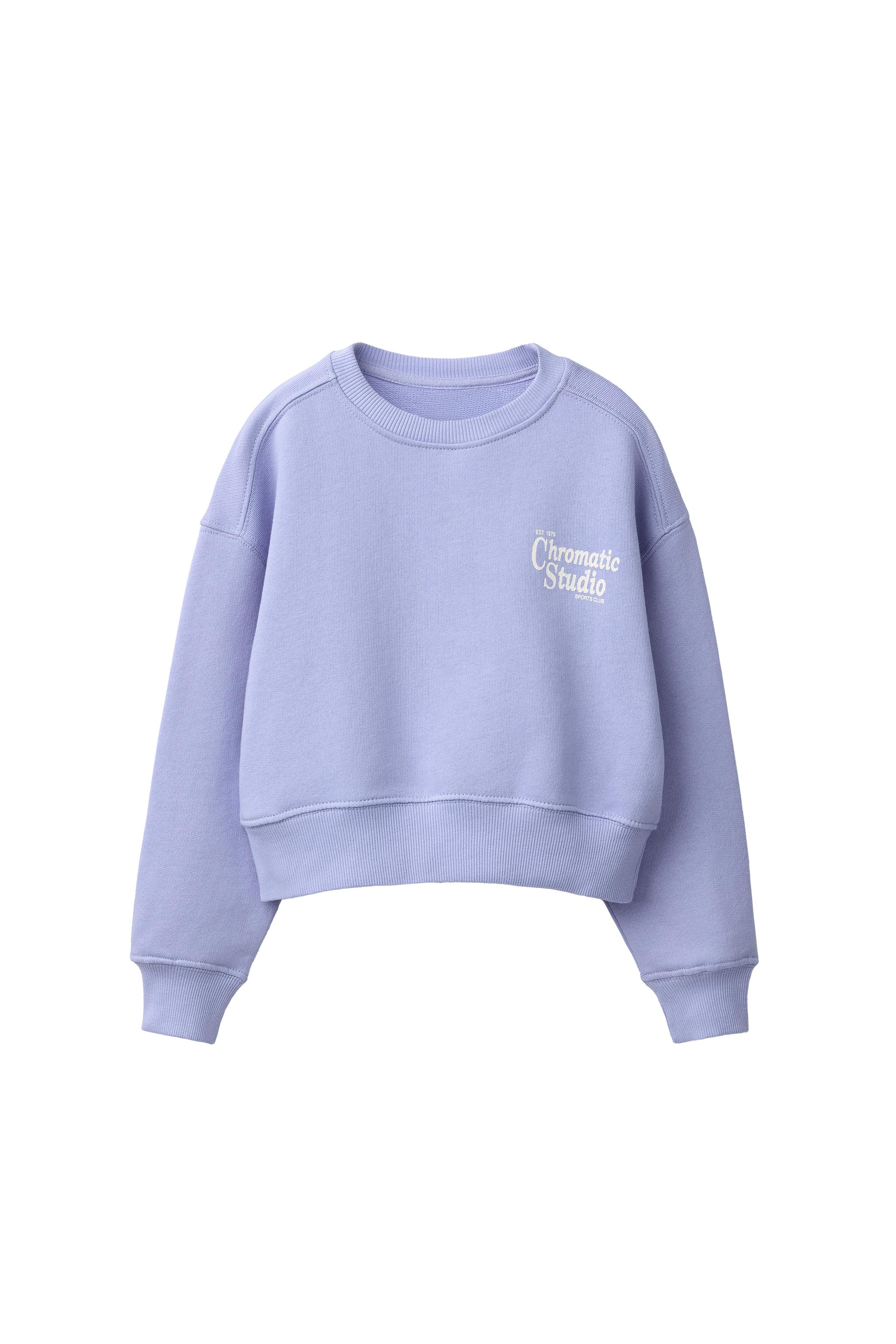 テキストプリントスウェットシャツ - ブルー | ZARA Japan / 日本