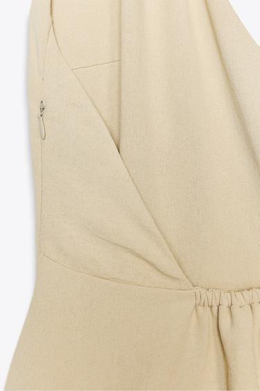 HALTER TWO-PIECE EFFECT JUMPSUIT - Sand by Zara - Image 8