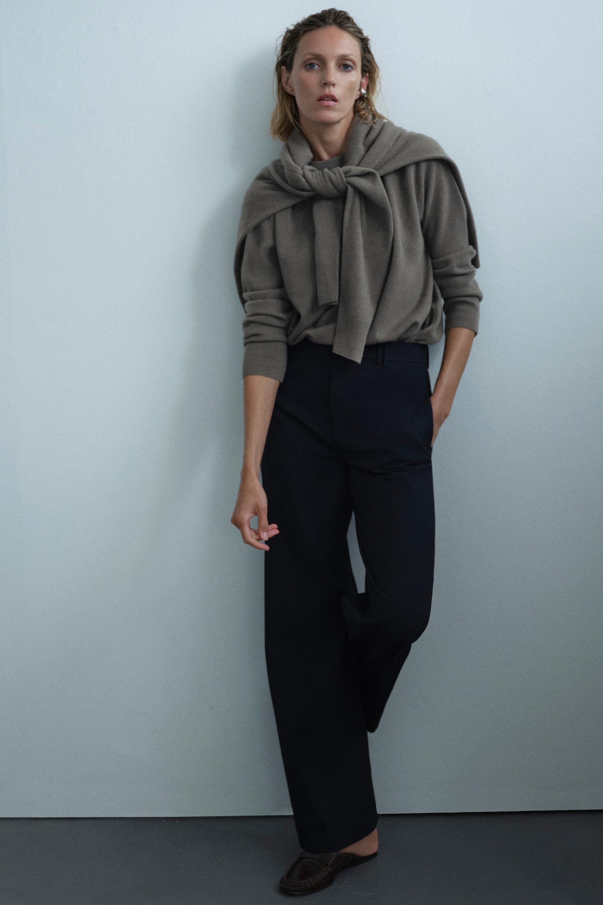 Zara %100 YÜN OVERSIZE KAZAK