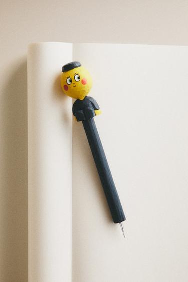 STYLO EN BOIS LIMONCELLA X THE ANIMALS OBSERVATORY - Bleu de Zara - Image 4