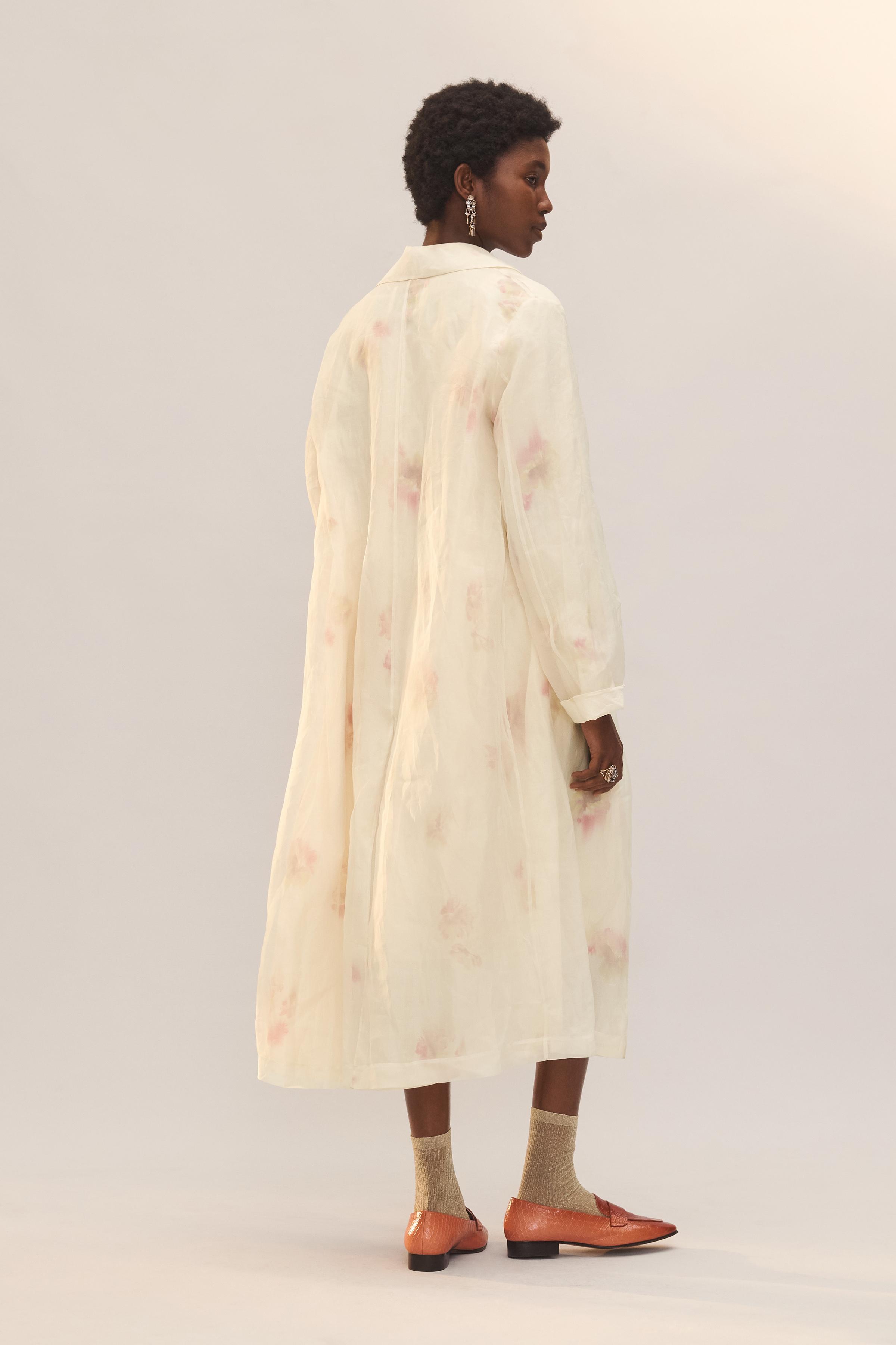 LIMITED EDITION PRINTED SILK FROCK COAT