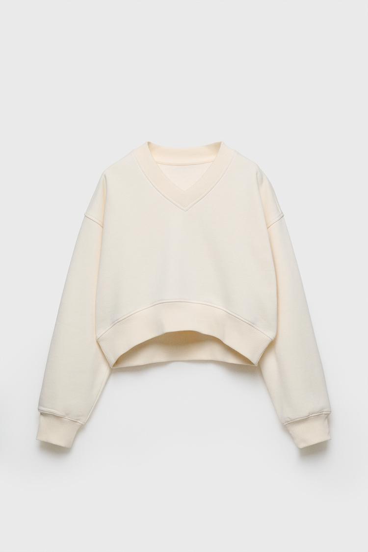 High Neck Crop Jumper Zara Womens Jumpers Uk Zara Sweaters Zara