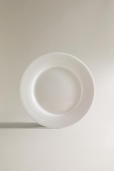 BONE CHINA DESSERT PLATE - White by Zara - Image 0