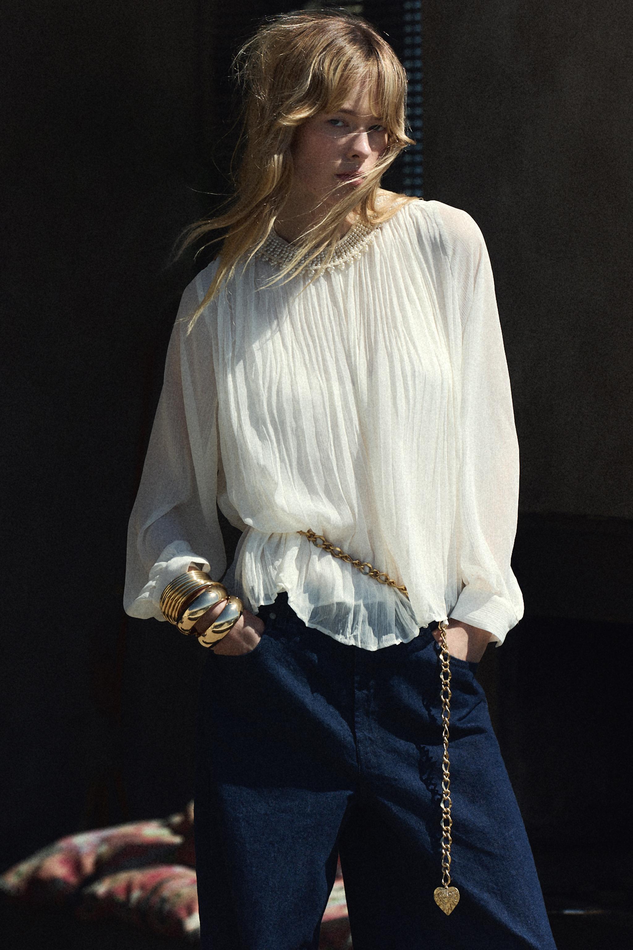 ZARA メタルチェーンベルト 4548/096 METAL CHAIN BELT - Golden | ZARA Canada