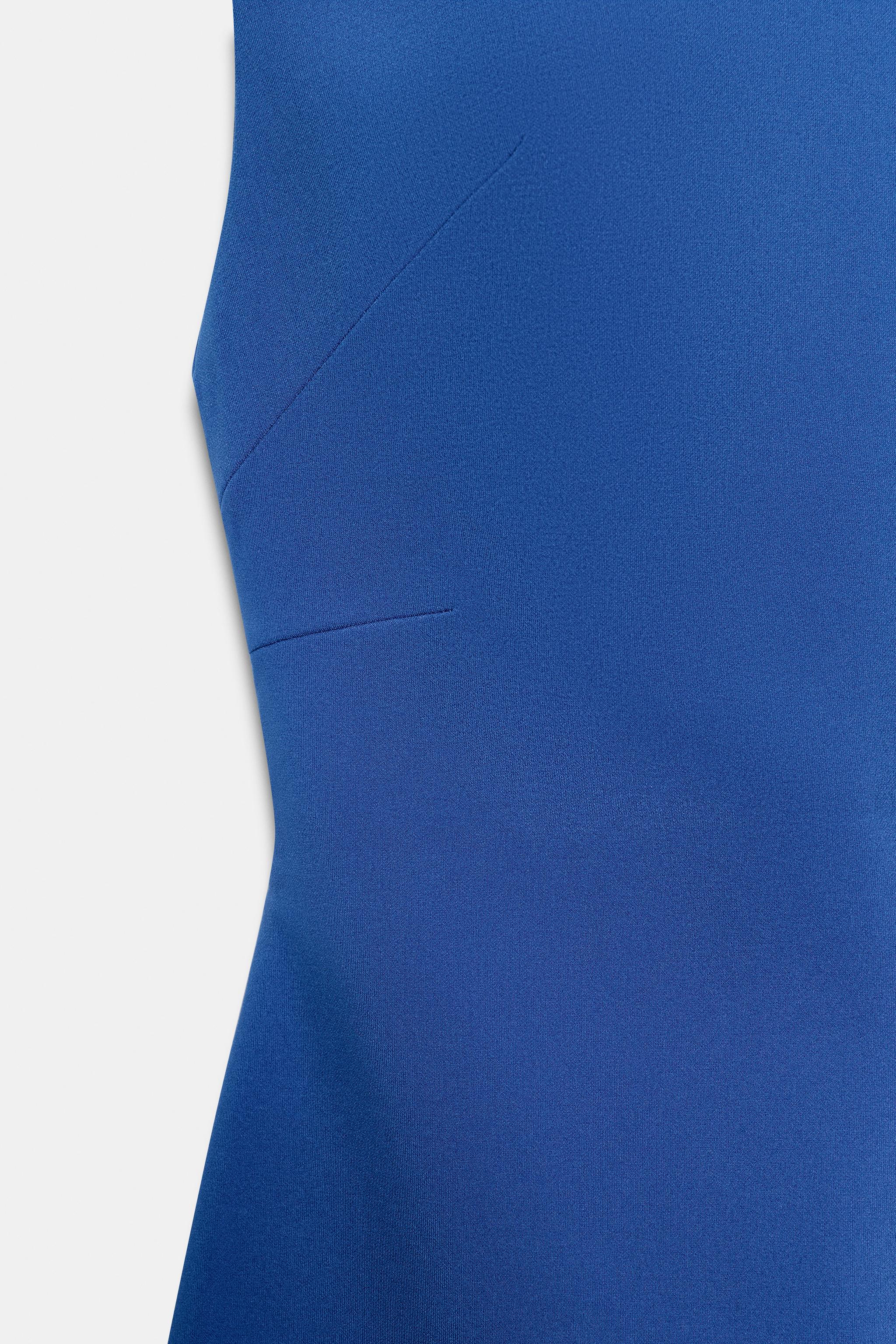 Zara DİK YAKA KISA ELBİSE görsel 8