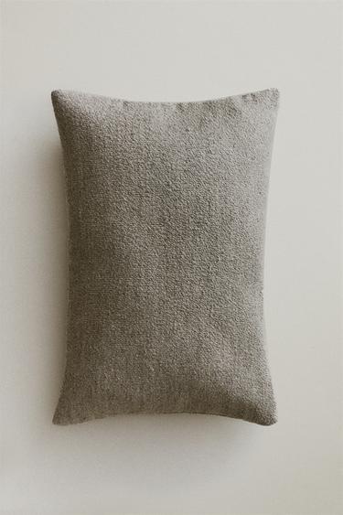 TEXTURED CUSHION COVER - Dark grey by Zara