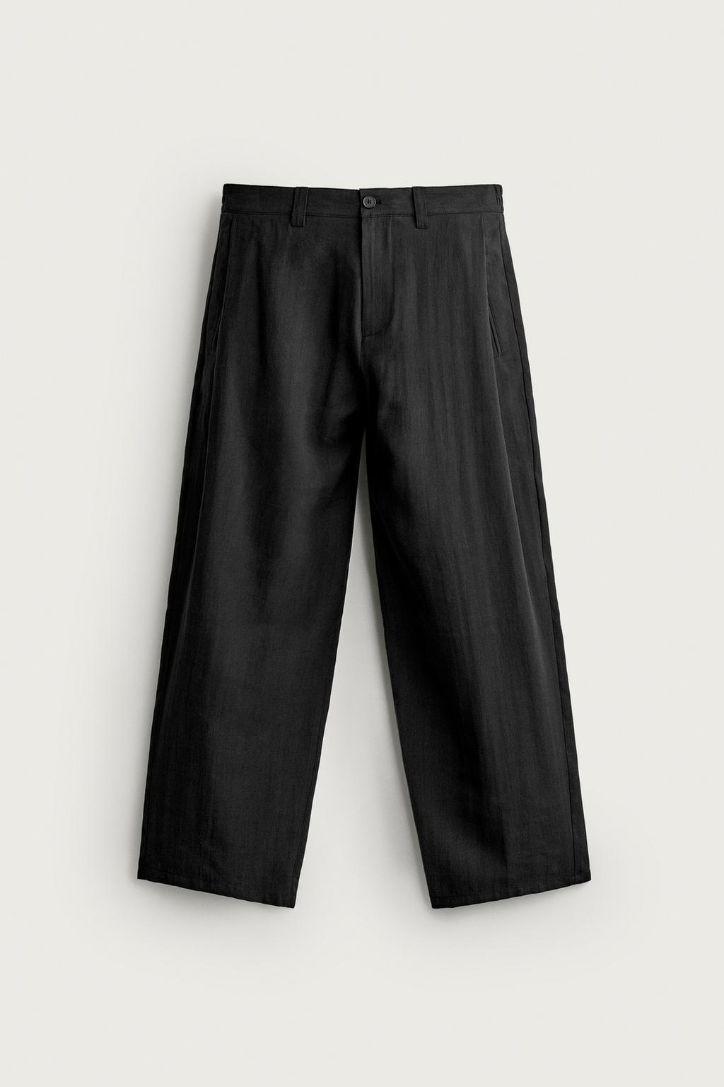 FLOWING TROUSERS WITH SIDE PLEATS