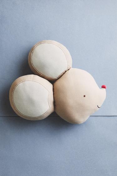 COUSSIN ENFANT SOURIS - Beige clair de Zara - Image 5