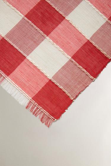 CHECK PLACEMAT - Red by Zara - Image 2