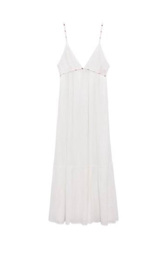 CHIFFON DRESS WITH TOPSTITCHING - Image 5