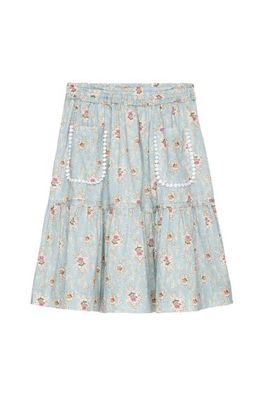FLORAL PRINT MIDI SKIRT - LIMITED EDITION