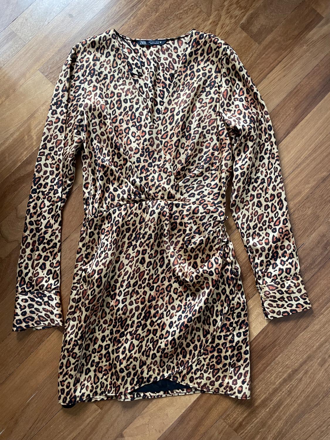 PRINTED SATIN DRESS