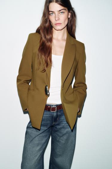 BLAZER ENTALLADA FORNITURA - Aceite de Zara