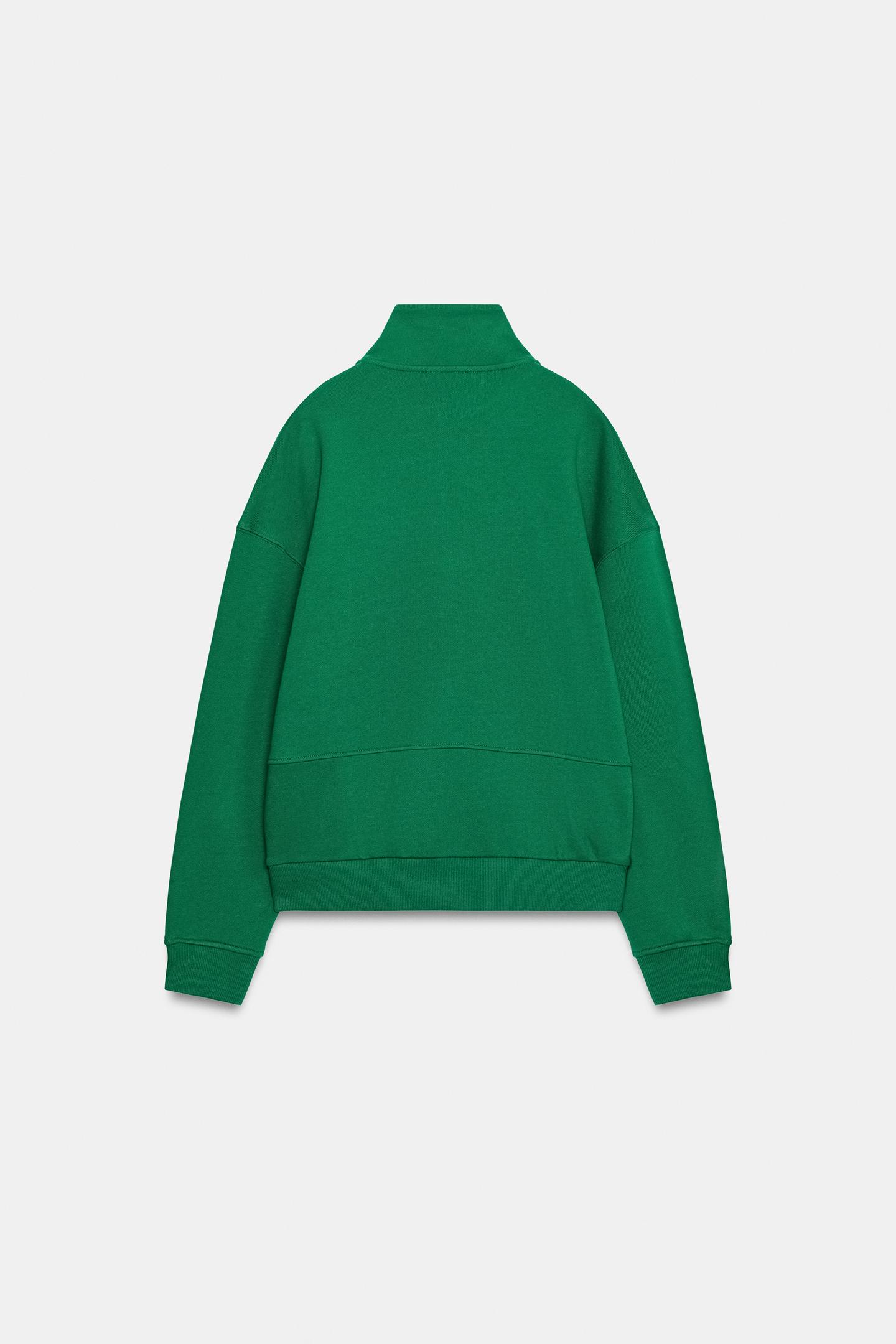 Женская толстовка Zara Label, цвет: Зелёный — фото 7