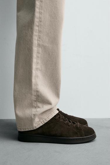 ZAPATILLA PIEL - Marrón de Zara - Imagen 0