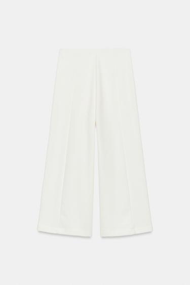 TEXTURED CULOTTES - Ecru / Navy by Zara - Image 6