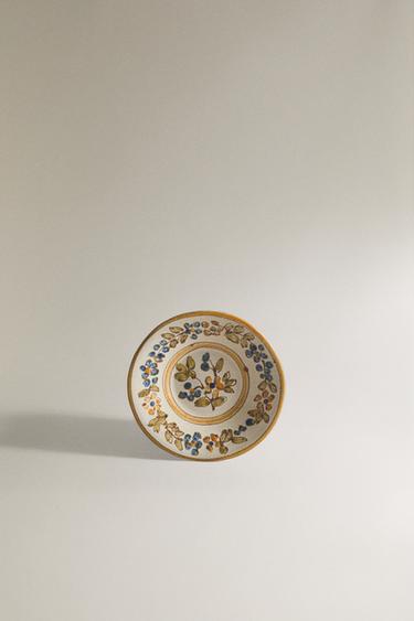 MINI ASSIETTE TERRE CUITE FLORALE - Beige de Zara