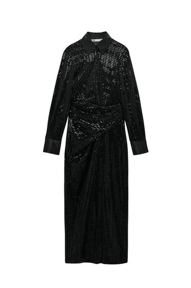 SPARKLY SHIRT DRESS