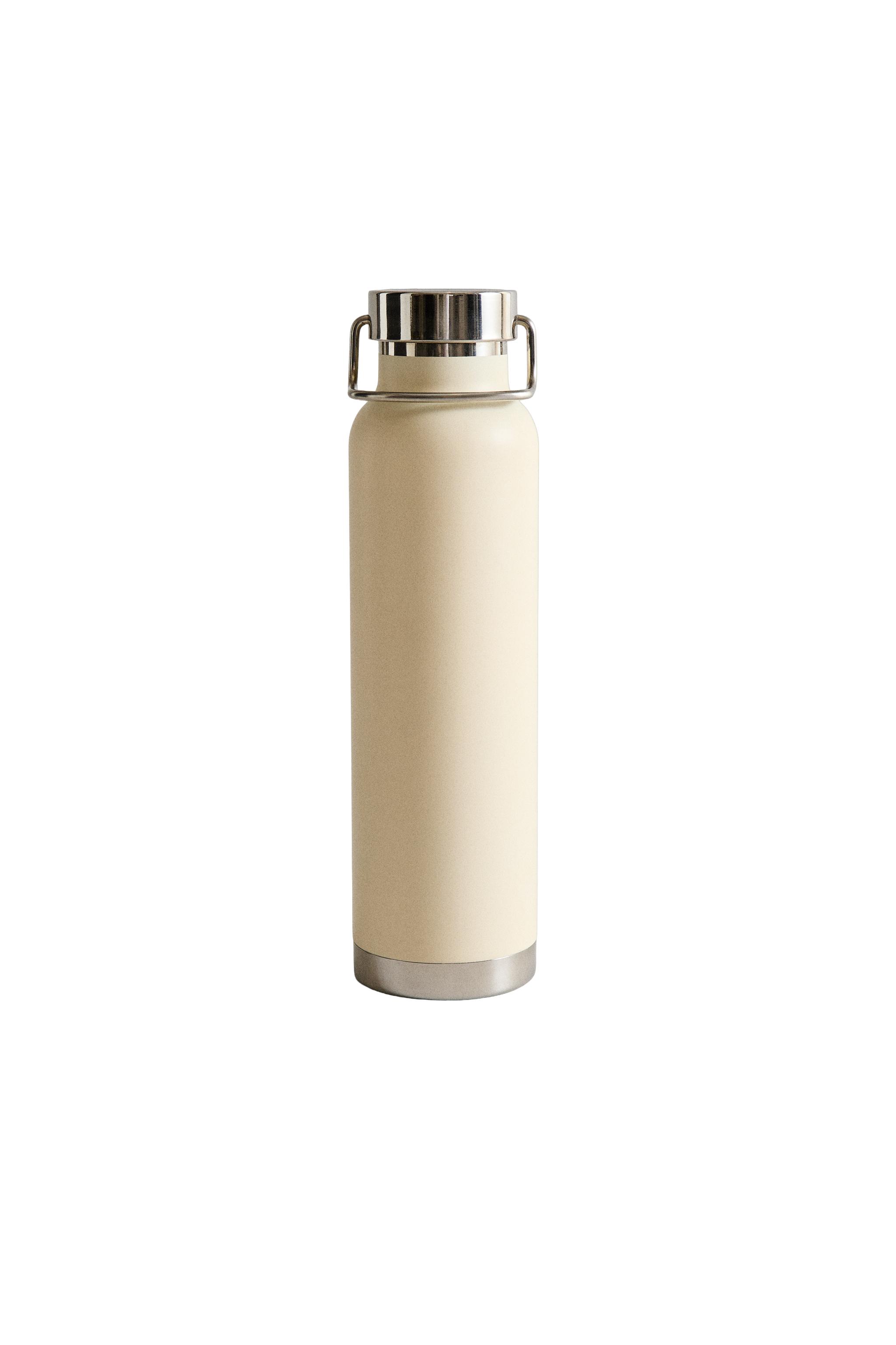 LACQUERED STAINLESS STEEL BOTTLE - Ecru | ZARA United States