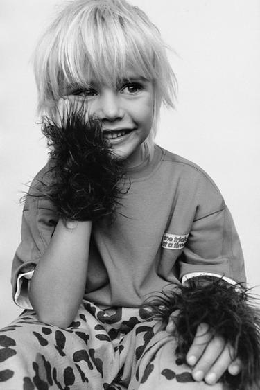 STRAIGHT PLUSH TROUSERS WITH ANIMAL PRINT - Ochre by Zara - Image 5