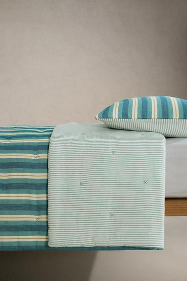 CHILDREN'S MULTI-WIDTH STRIPED QUILT - striped by Zara - Image 2
