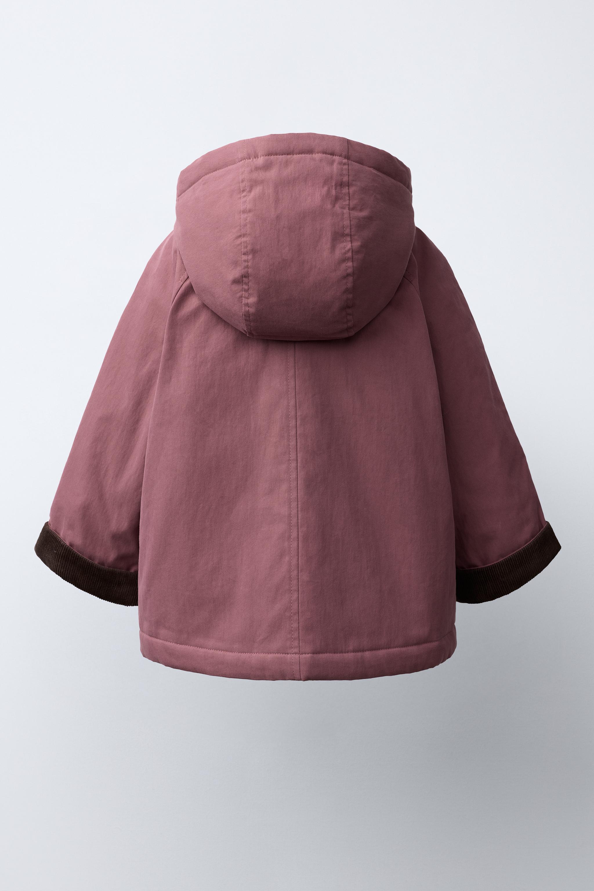 QUILTED PARKA WITH CONTRAST COLLAR