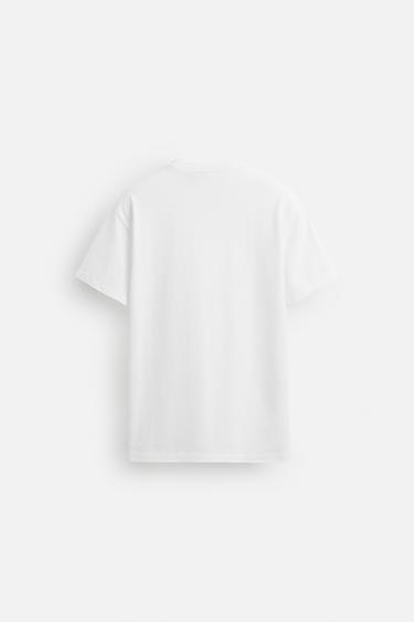 WASHED SLIM FIT T-SHIRT - White by Zara - Image 7