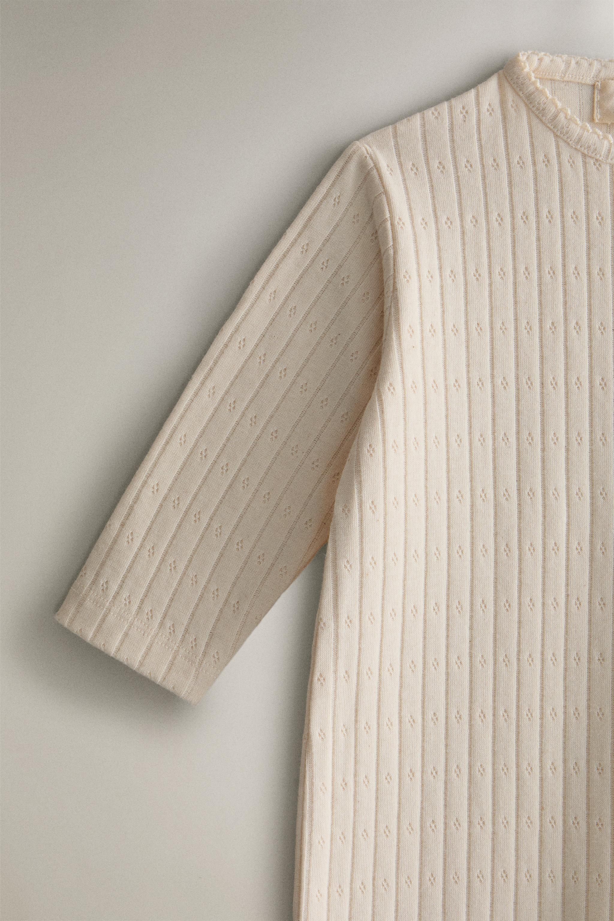 キッズ リブニット ロンパース - ライトベージュ | ZARA Japan