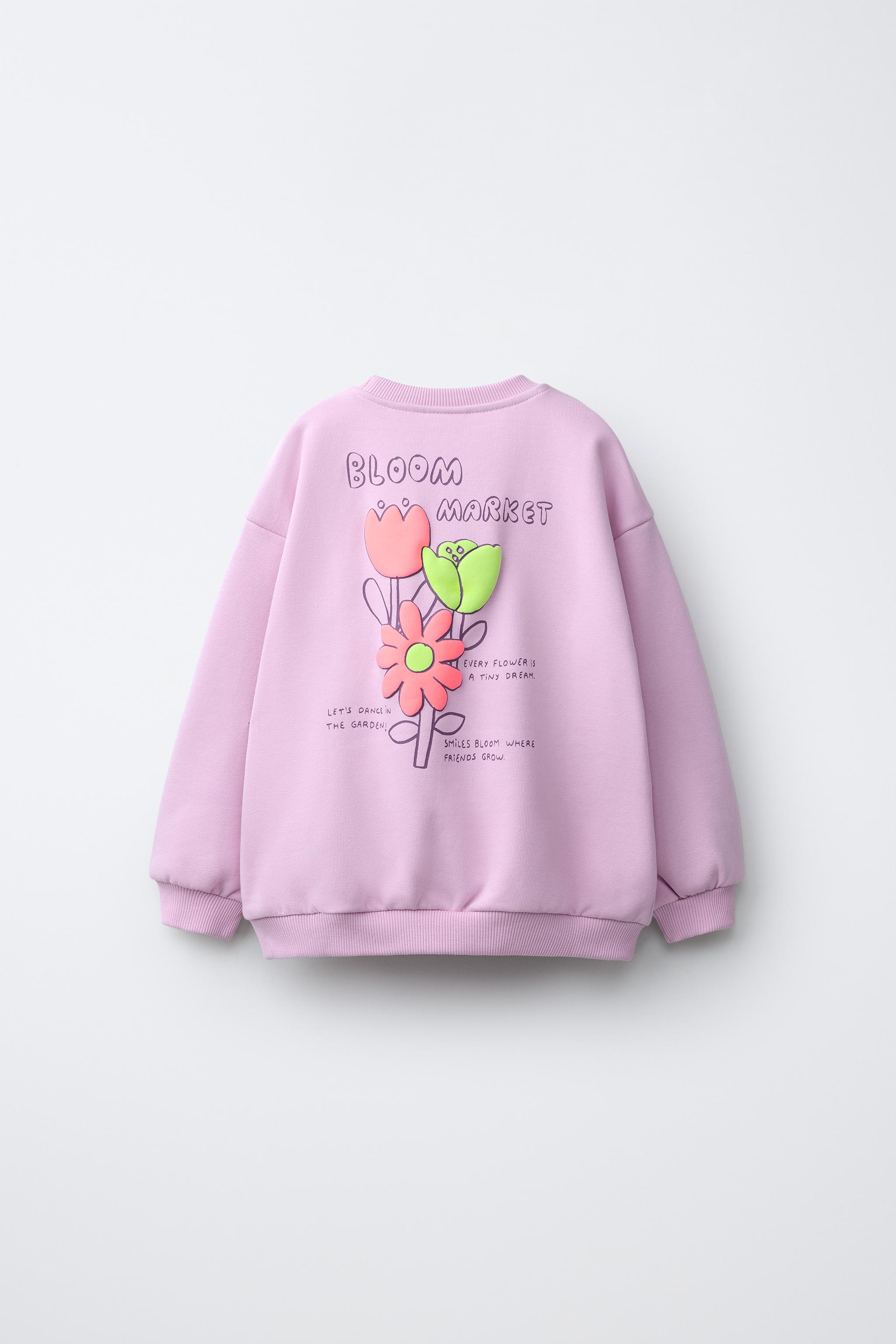 SWEATSHIRT WITH RAISED PRINT