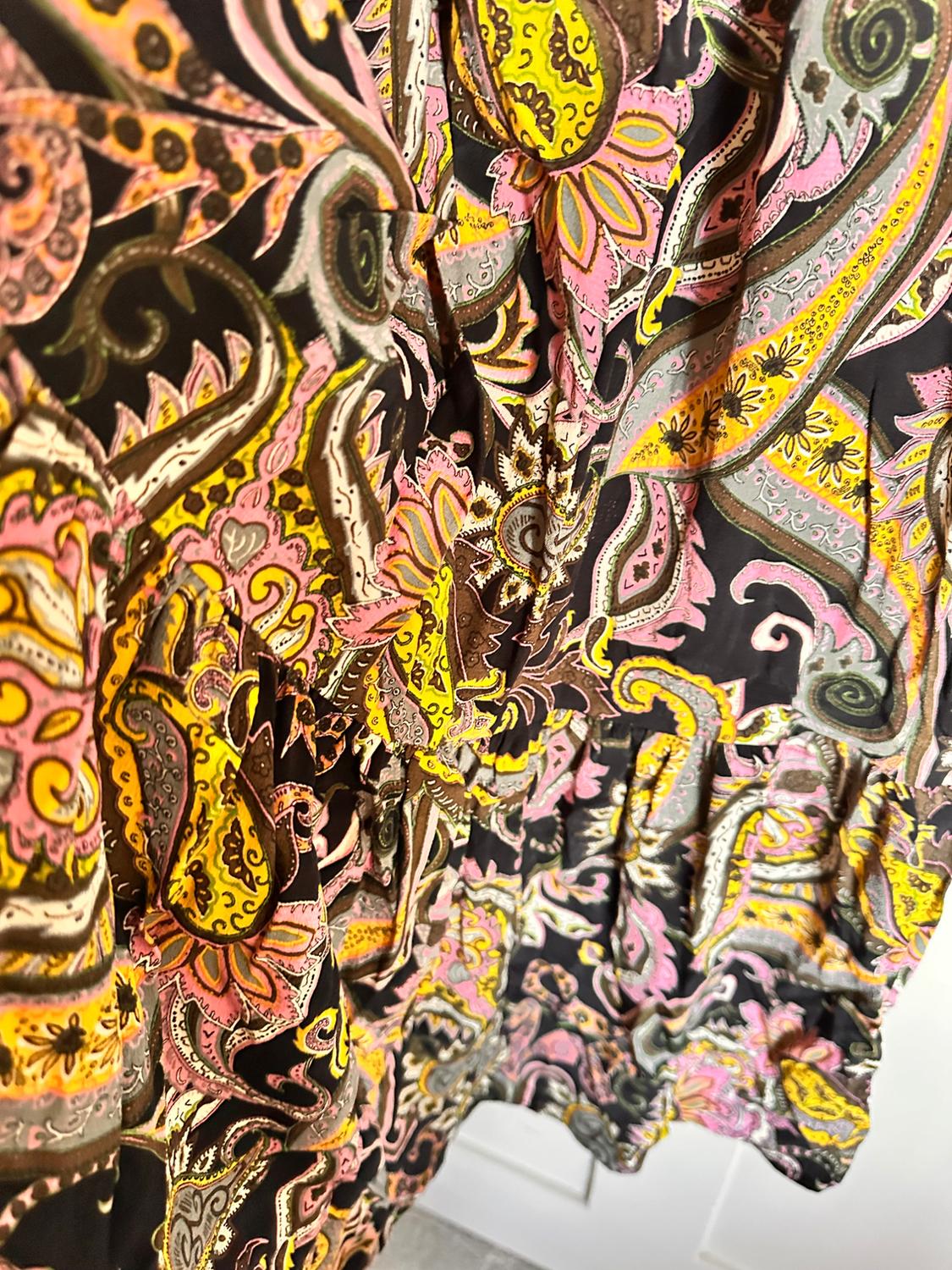 PRINTED DRESS WITH BELT - Image 8