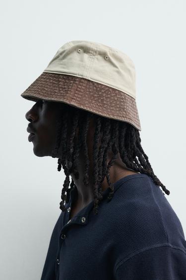 CHAPEAU BOB LAVÉ BRODERIE CONTRASTE - Écru de Zara - Image 1