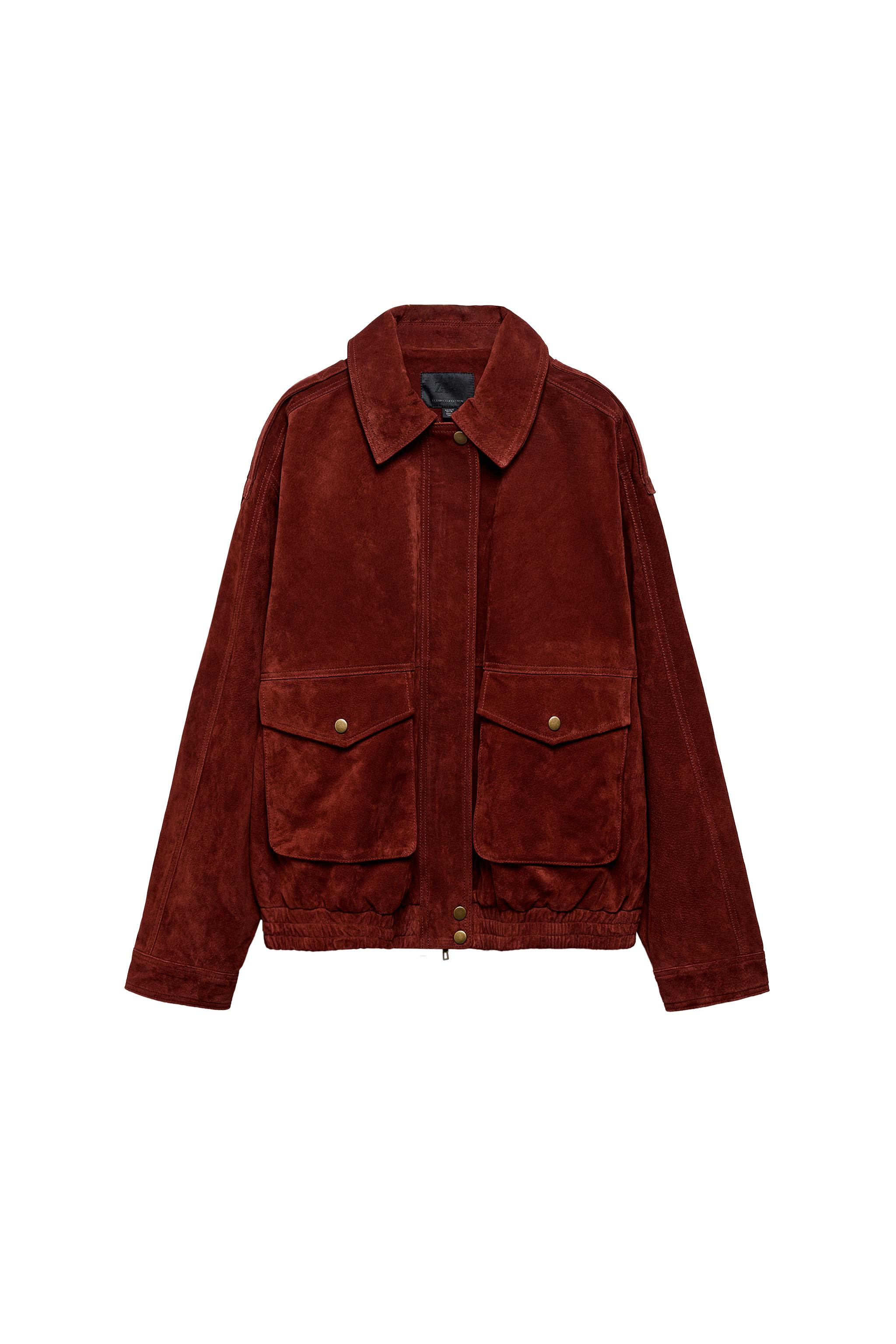 4/1 とさ LEATHER TYPE-2 100% LEATHER JACKET - Reddish | ZARA South Africa