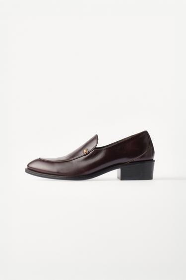 MOCASSINS EN CUIR WILLY CHAVARRIA X ZARA - Marron de Zara - Image 2