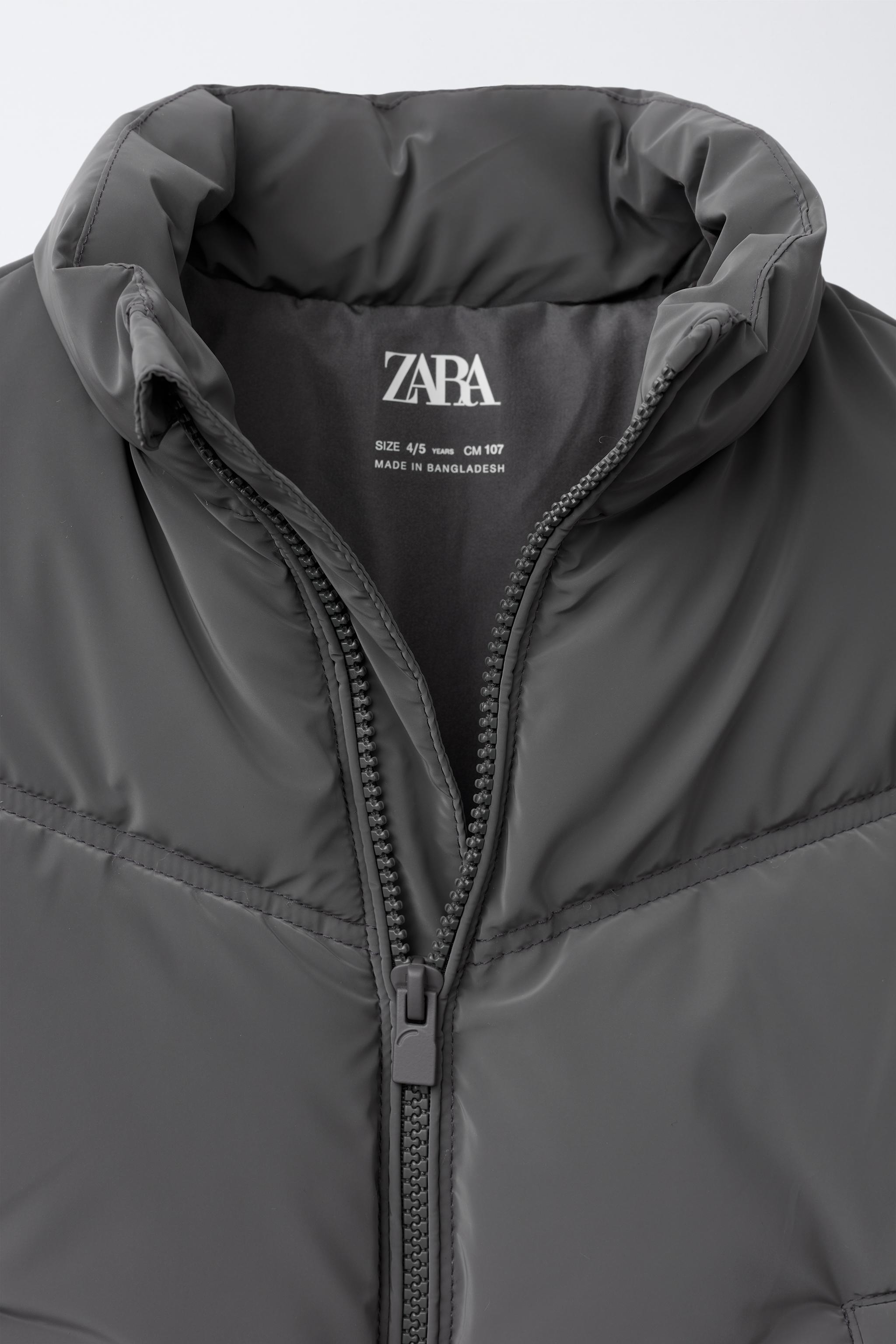新品 ZARAアウターアイスグレー 撥水加工ボンバージャケット - グレー/ブルー | ZARA Japan / 日本