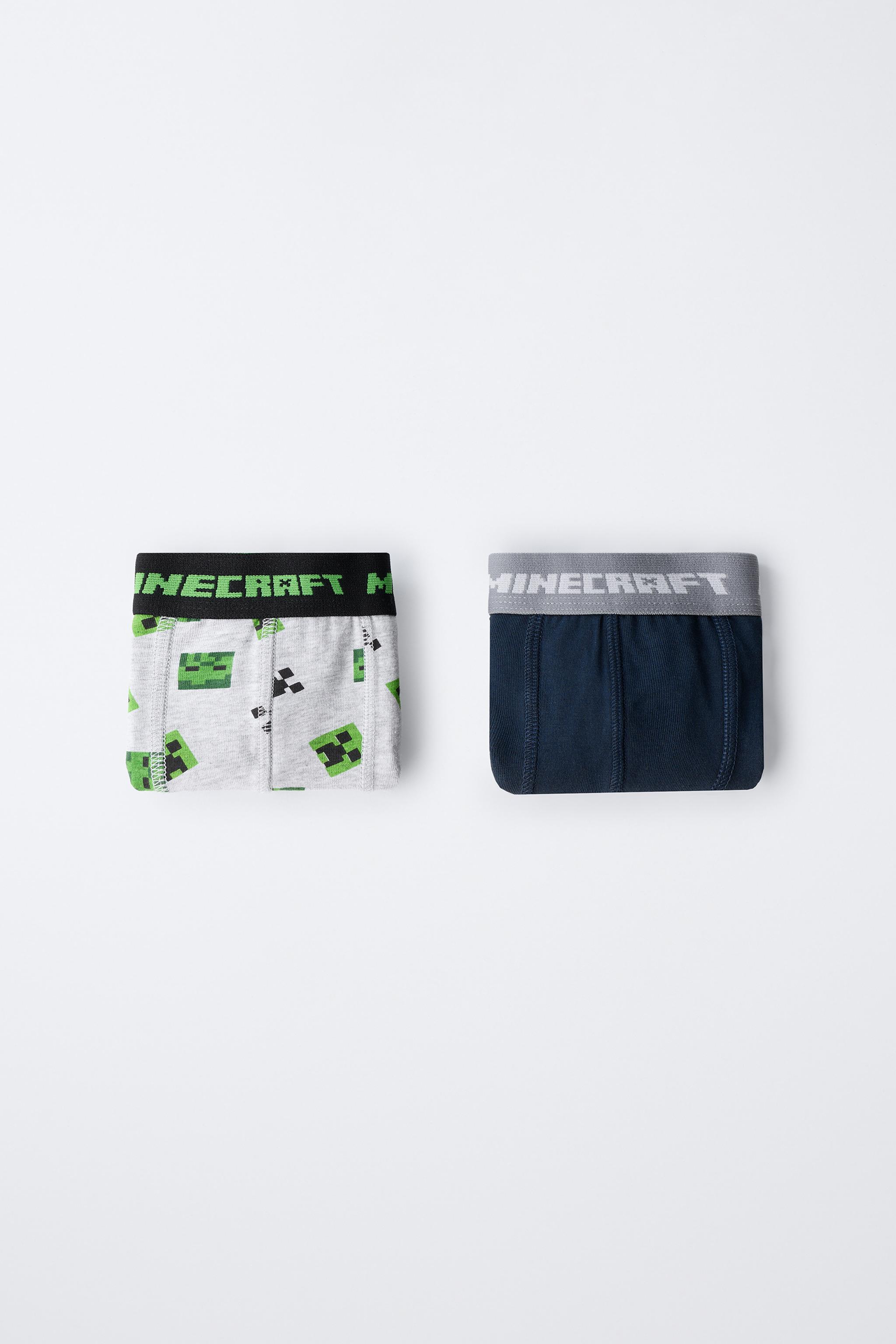AGES 6-14 / TWO-PACK OF MINECRAFT © MOJANG AB. ™ BOXERS
