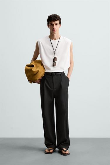Zara RELAXED FIT TANK TOP - White - Image 0