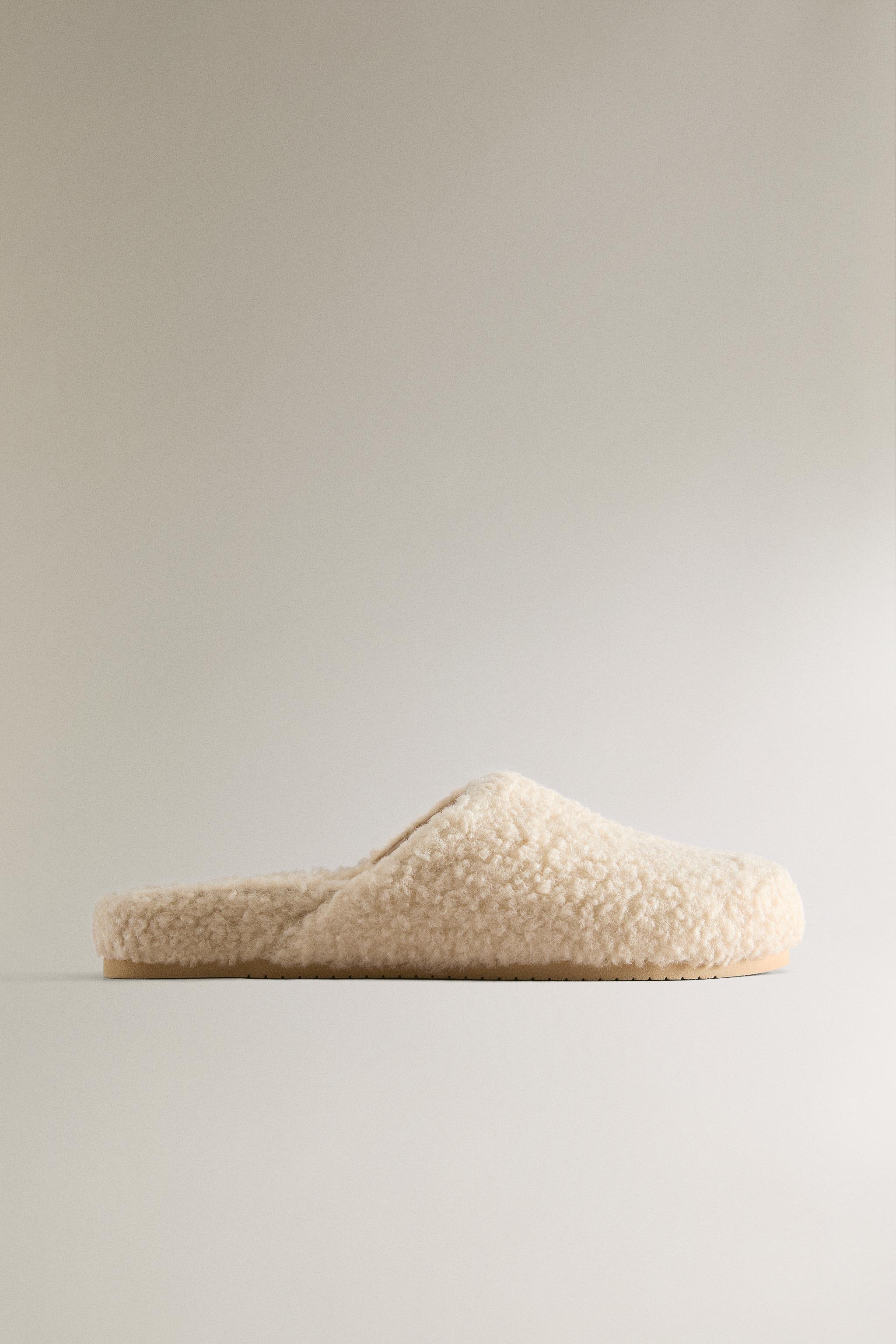 FAUX SHEARLING CLOGS - Beige | ZARA United States