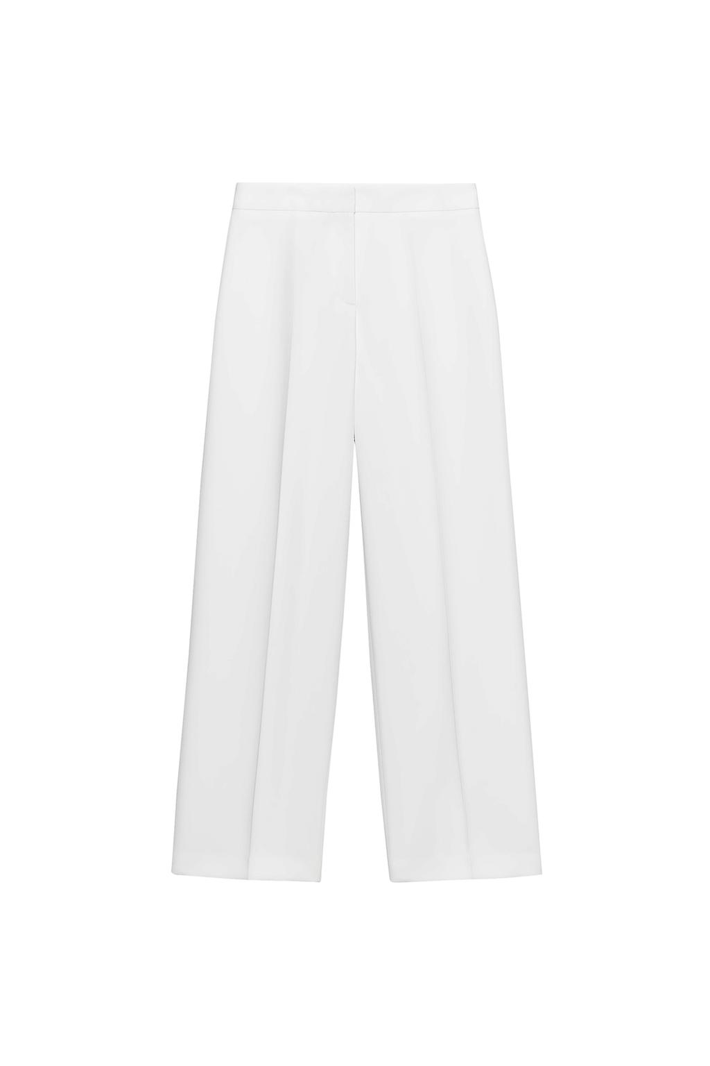 HIGH-WAIST STRAIGHT-LEG TROUSERS