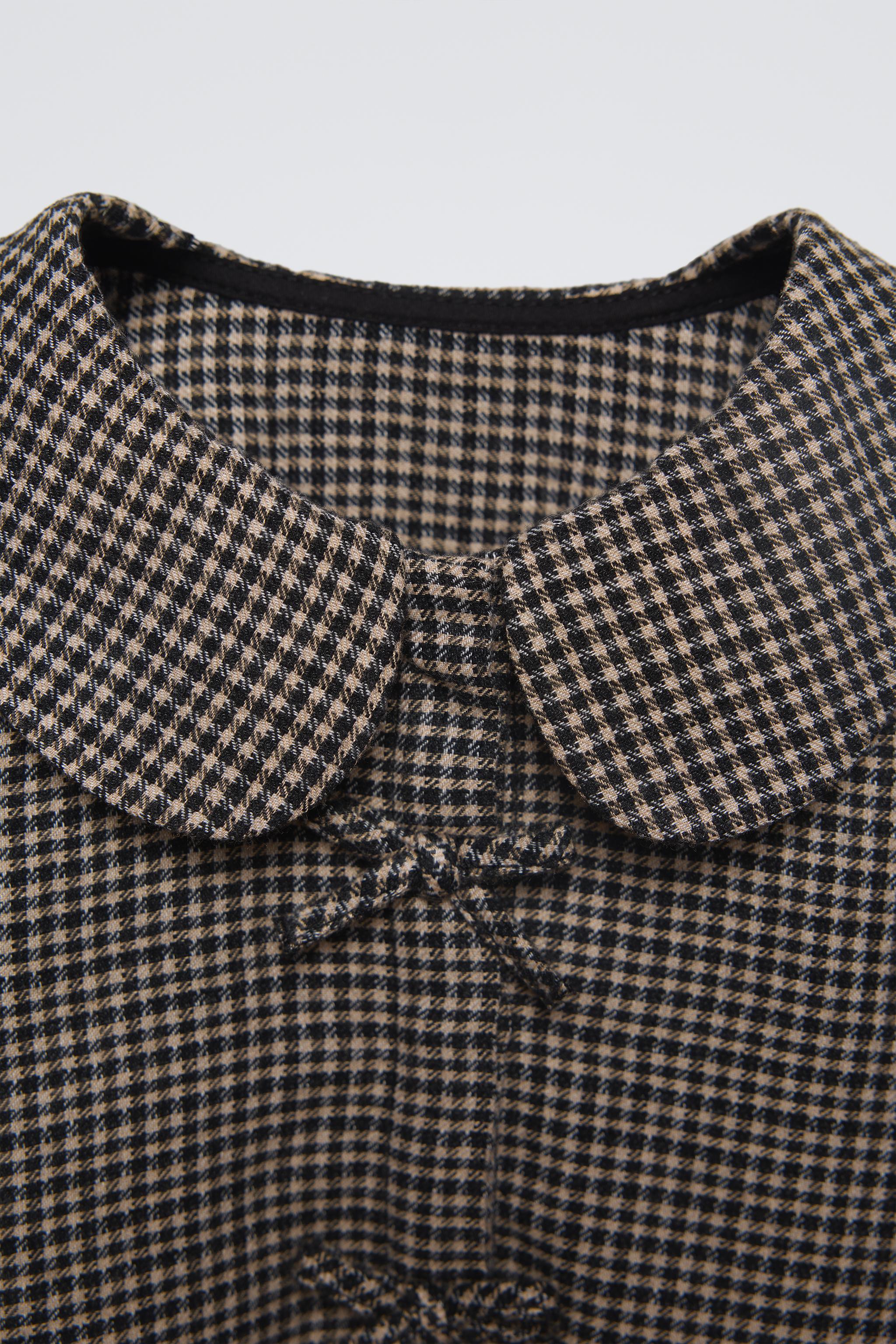 CHECKED SHIRT WITH BOWS - Black | ZARA Canada CHECKED SHIRT WITH BOWS - Black | ZARA Canada