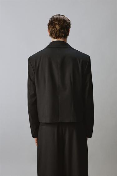 BLAZER COURT DE COSTUME - Noir de Zara - Image 2