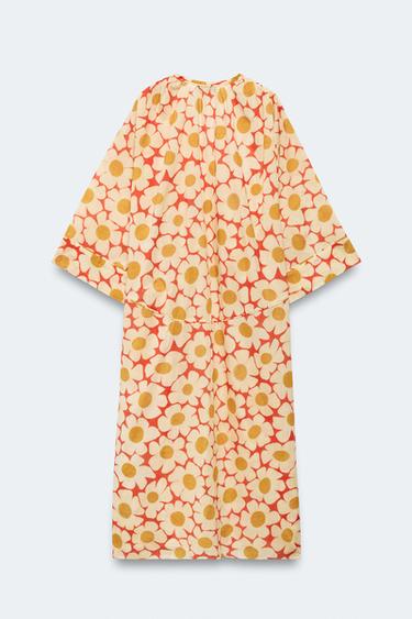 ROBE KAFTAN FLEURS LIMITED EDITION - Imprimée de Zara - Image 5
