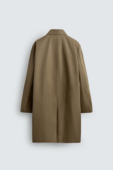 GABARDINE REGULAR FIT DÉPERLANTE - Beige de Zara - Image 7